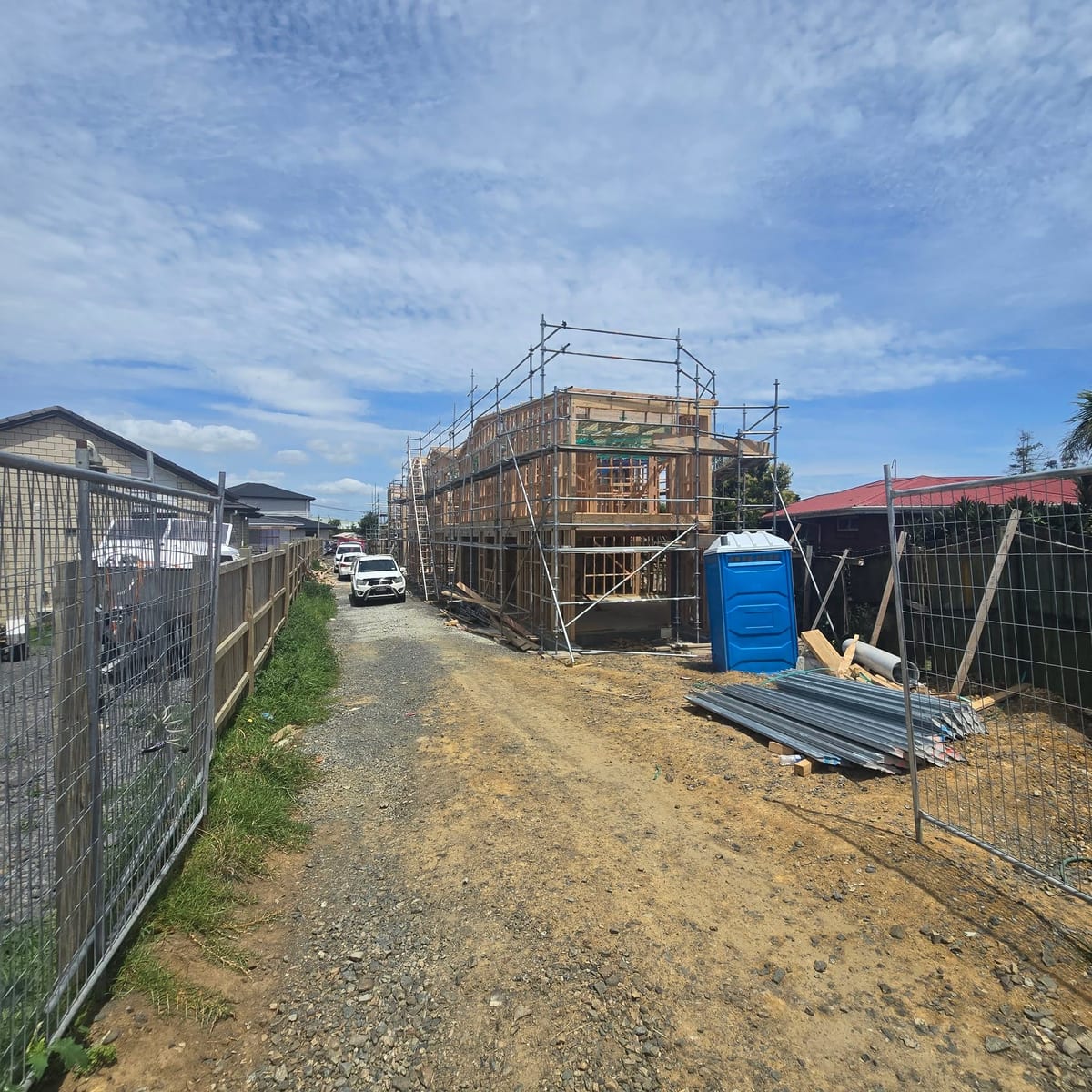 Residential development in Auckland — structural design for new housing lots, with engineered timber framing a